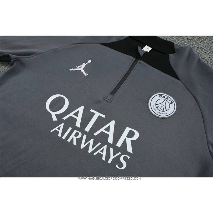 Tuta da Track Felpa
 Paris Saint-Germain Jordan 2023-24 Bambino
 Grigio
